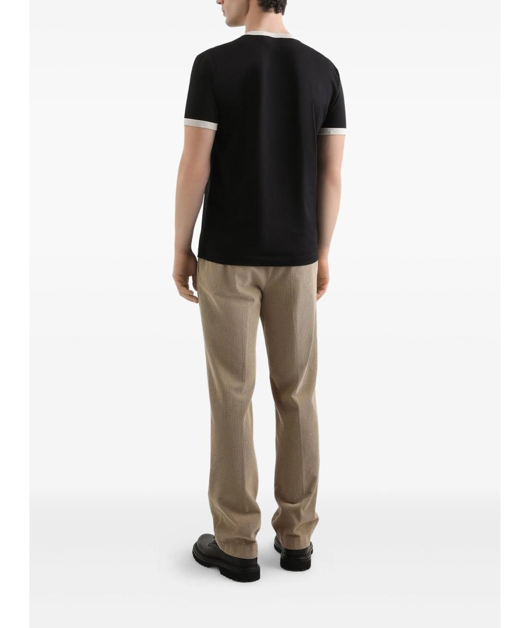 DOLCE&GABBANA Бежевые хлопковые повседневные брюки, фото 3