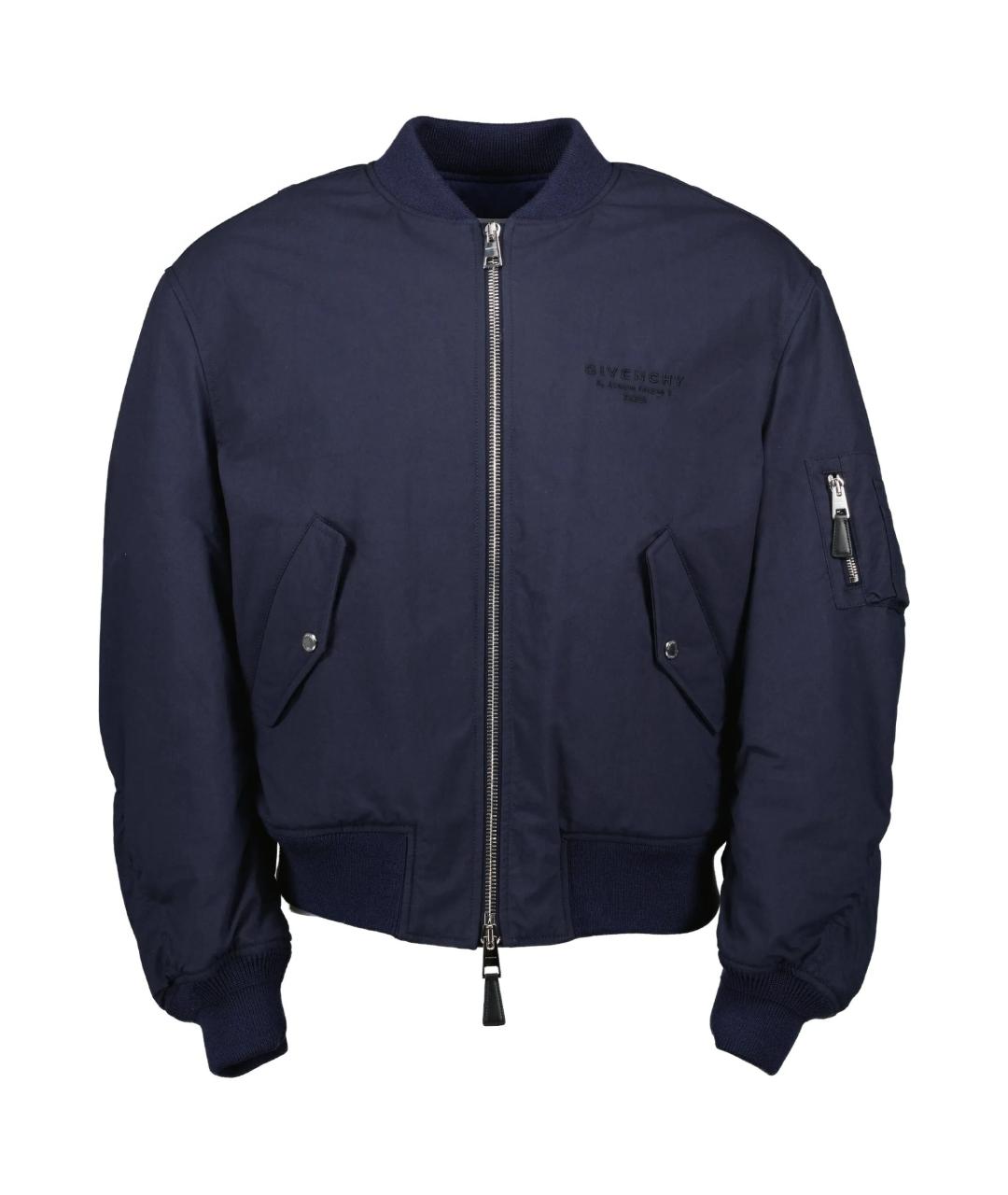 GIVENCHY Синяя хлопковая куртка, фото 1