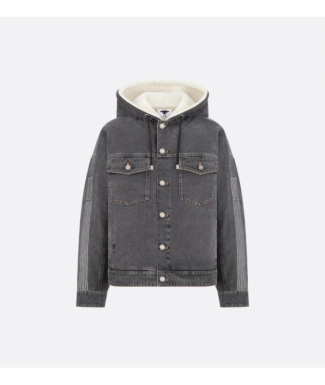 CHRISTIAN DIOR Серая хлопковая куртка, фото 3