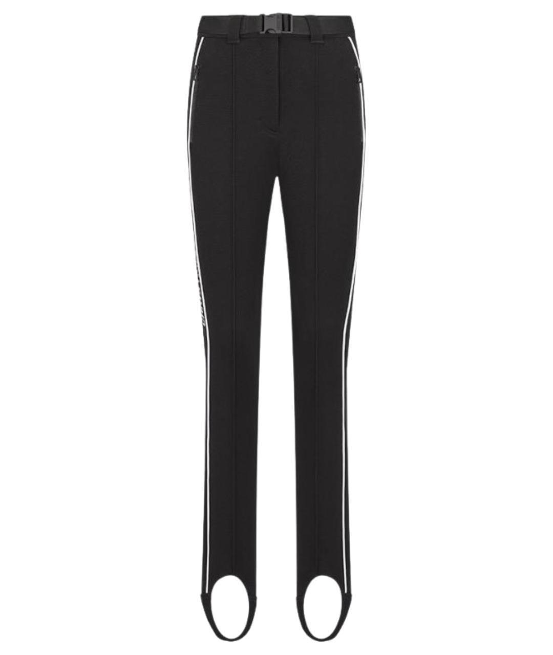 CHRISTIAN DIOR Черные полиамидовые брюки узкие, фото 1