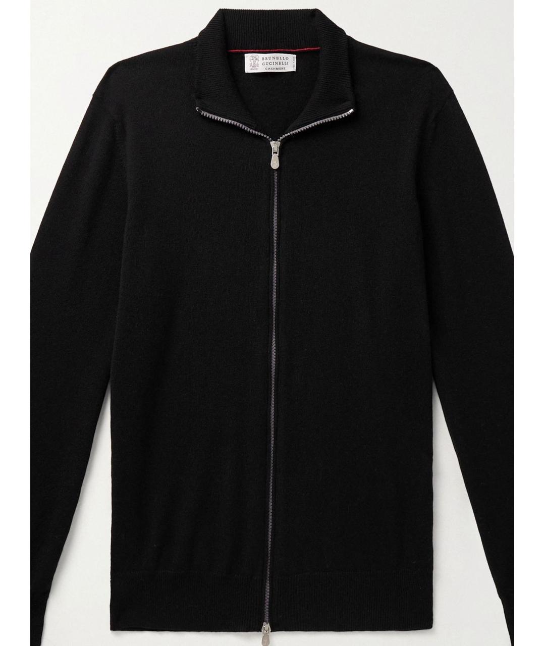 BRUNELLO CUCINELLI Черный кашемировый кардиган, фото 2