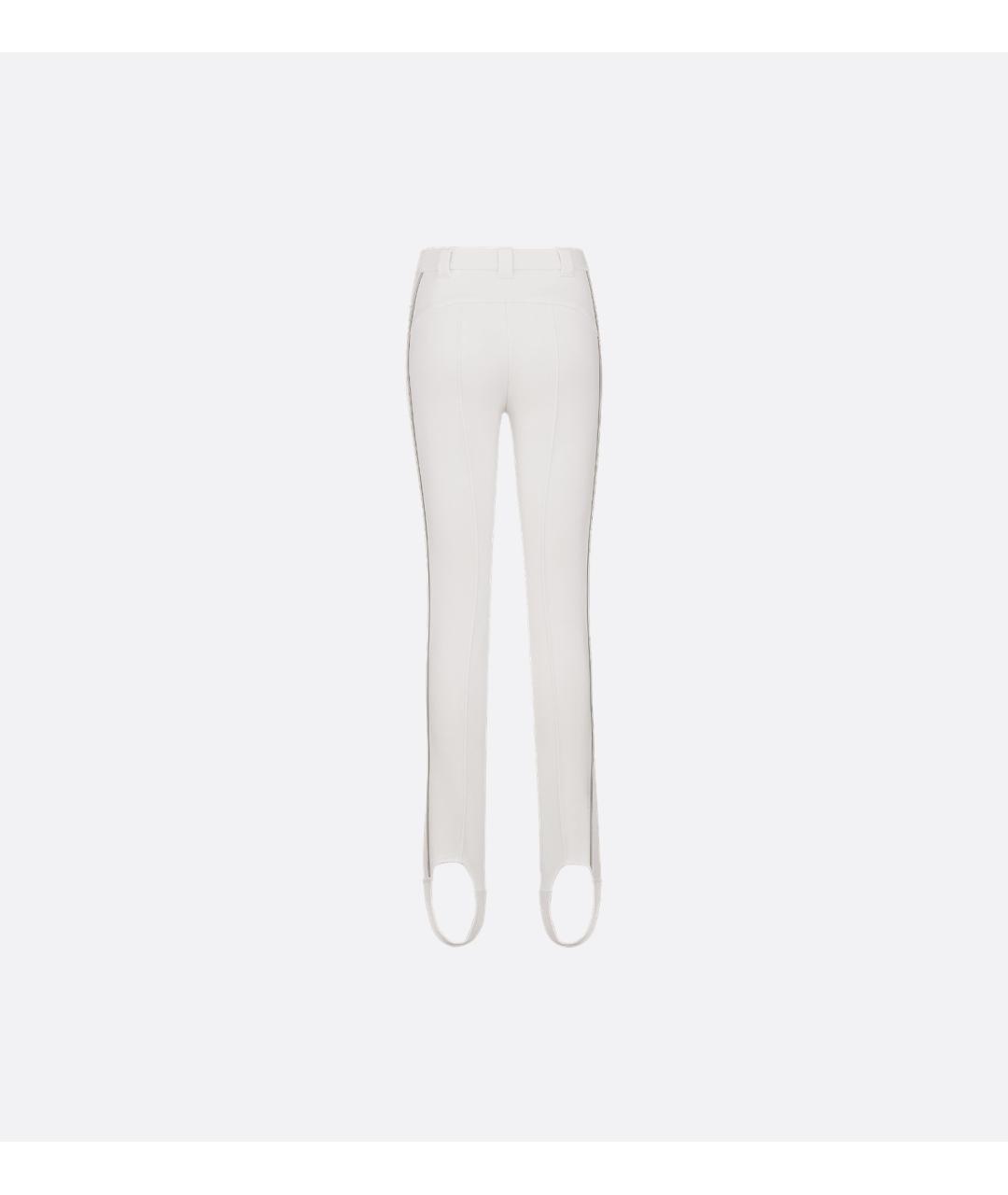 CHRISTIAN DIOR Белые полиамидовые брюки узкие, фото 2