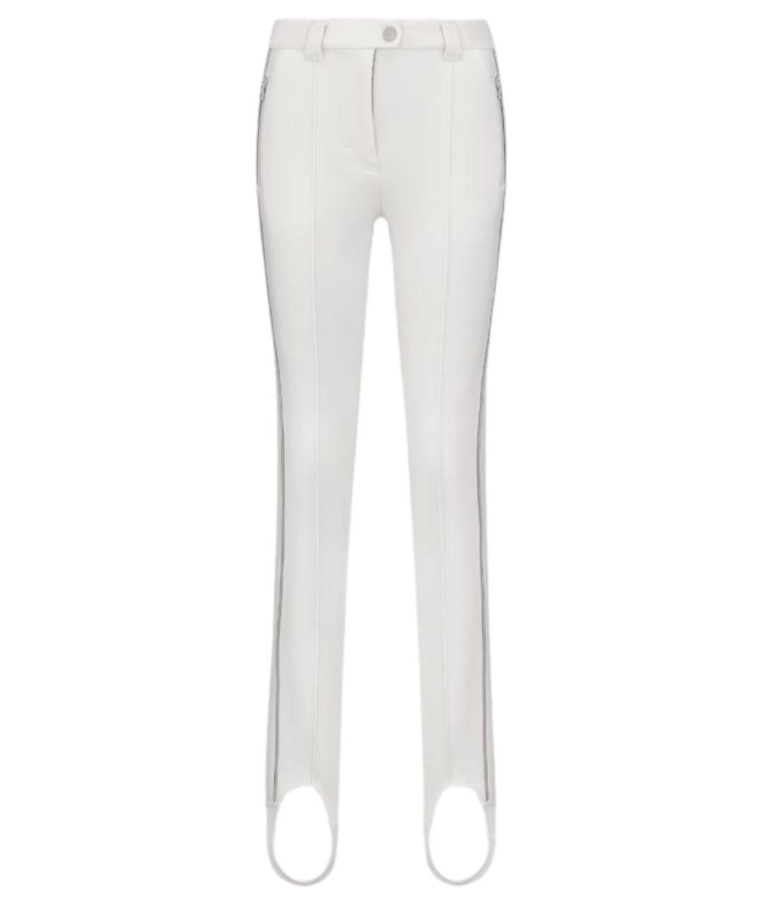 CHRISTIAN DIOR Белые полиамидовые брюки узкие, фото 1