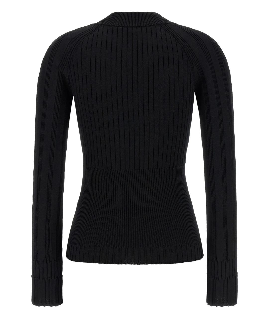 BALMAIN Черный вискозный кардиган, фото 2