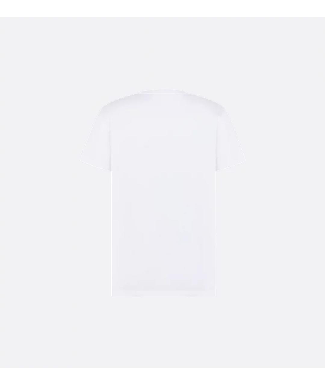 CHRISTIAN DIOR Белая хлопковая футболка, фото 2
