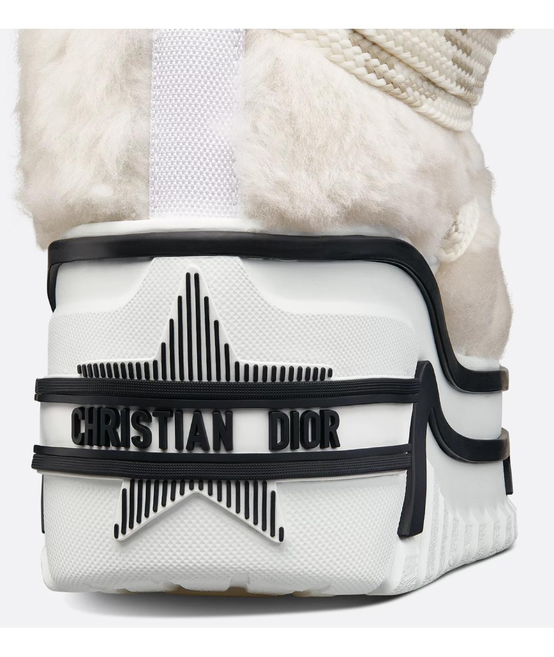 CHRISTIAN DIOR Белые кожаные ботинки, фото 3