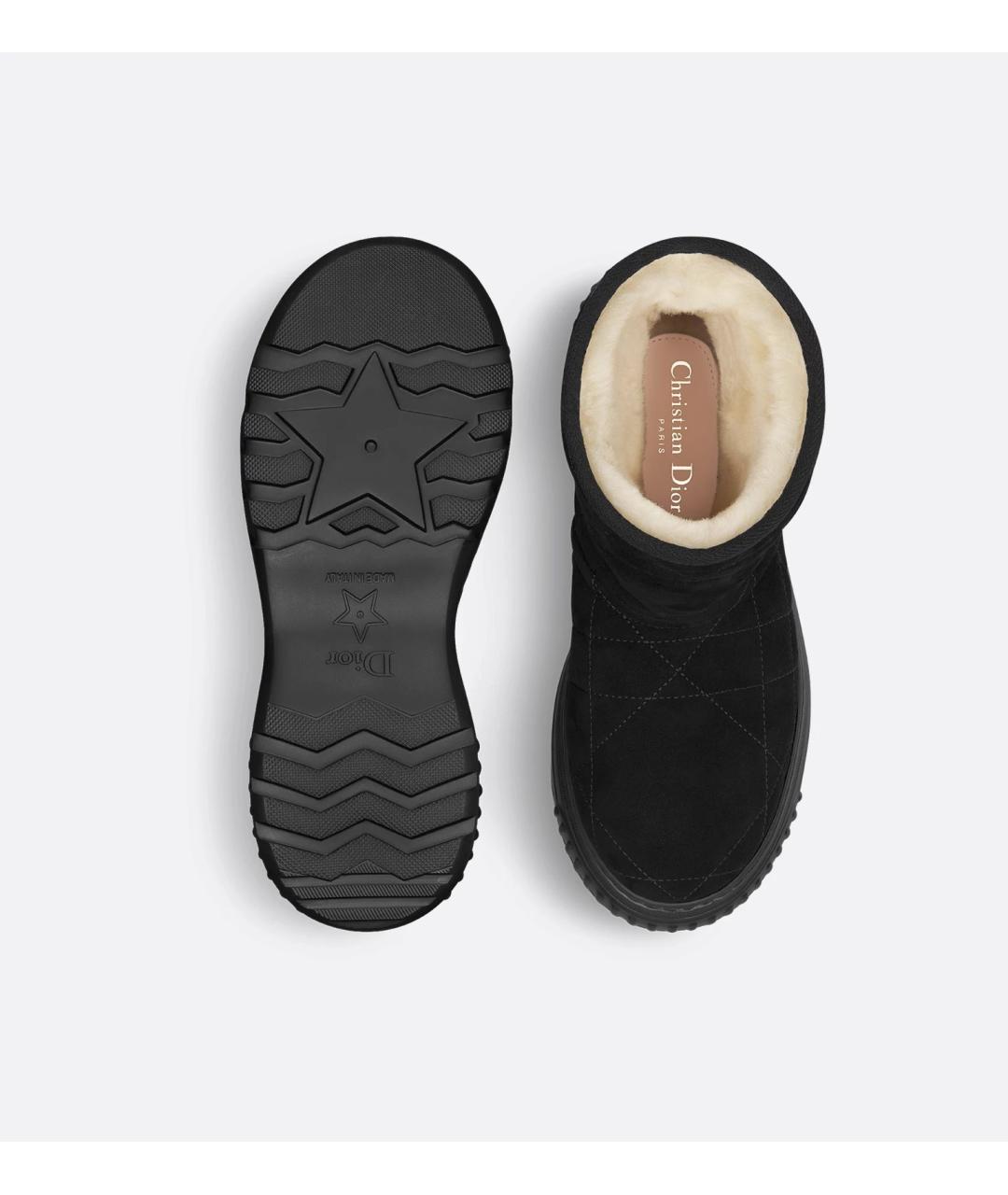 CHRISTIAN DIOR Черные кожаные ботинки, фото 4