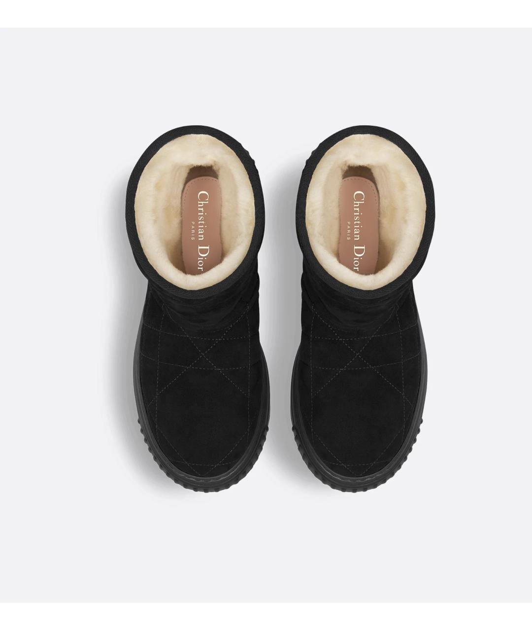 CHRISTIAN DIOR Черные кожаные ботинки, фото 3