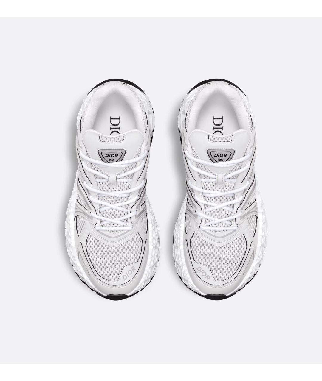 CHRISTIAN DIOR Белые кожаные низкие кроссовки / кеды, фото 3