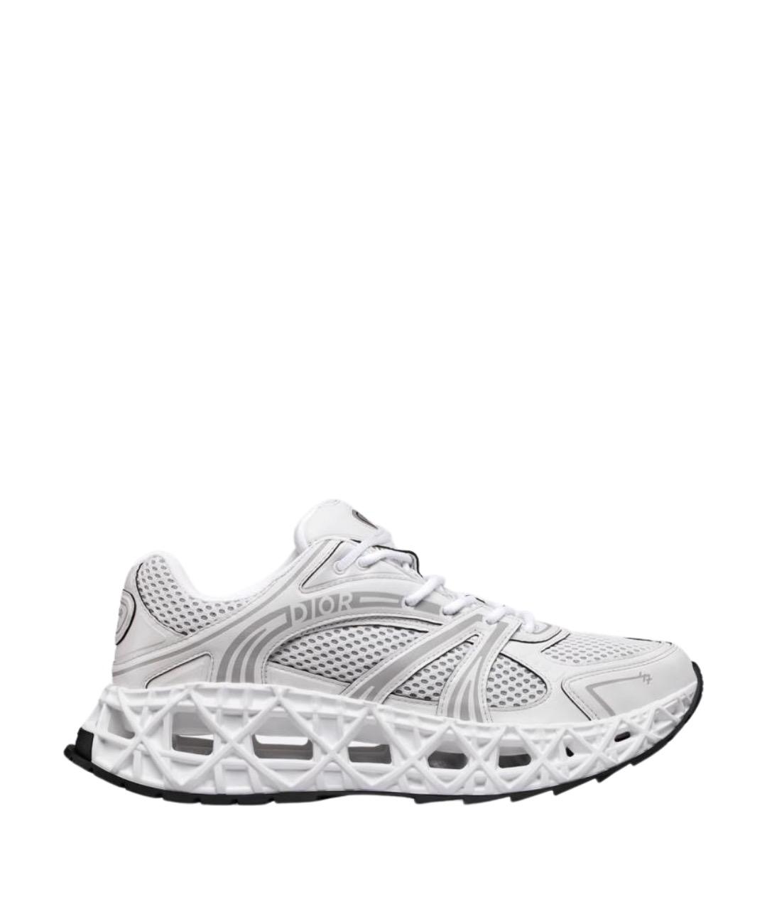 CHRISTIAN DIOR Белые кожаные низкие кроссовки / кеды, фото 1