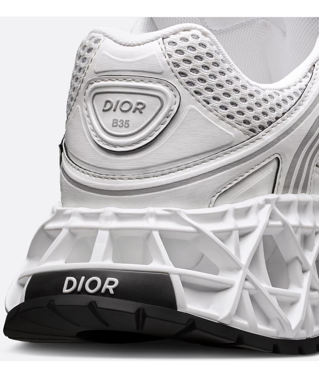 CHRISTIAN DIOR Белые кожаные низкие кроссовки / кеды, фото 4