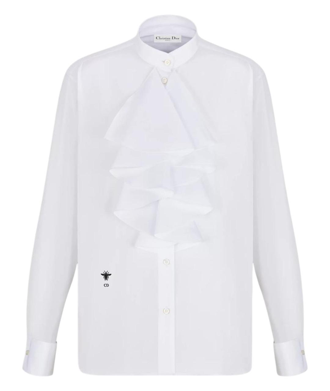 CHRISTIAN DIOR Белая хлопковая рубашка, фото 1