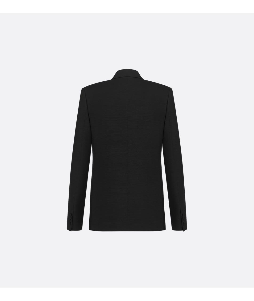 CHRISTIAN DIOR Черный шерстяной пиджак, фото 2