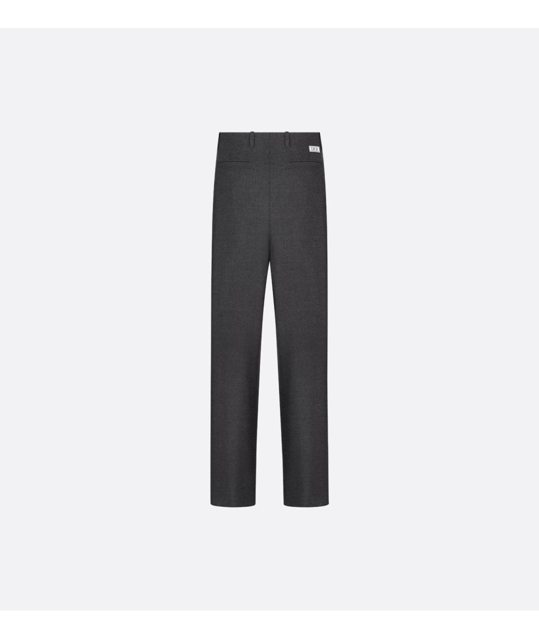 CHRISTIAN DIOR Черные кашемировые повседневные брюки, фото 2