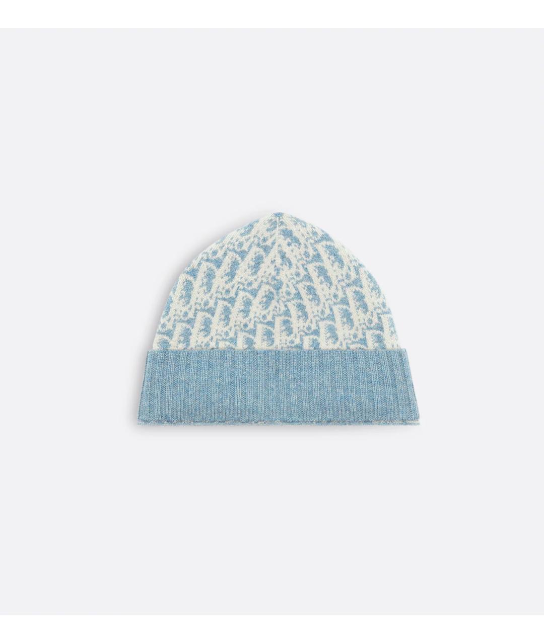 CHRISTIAN DIOR Синяя кашемировая шапка, фото 3