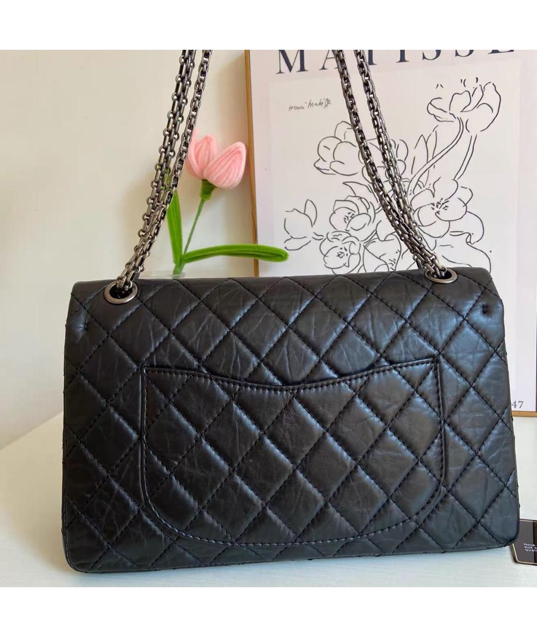 CHANEL Черная кожаная сумка через плечо, фото 4