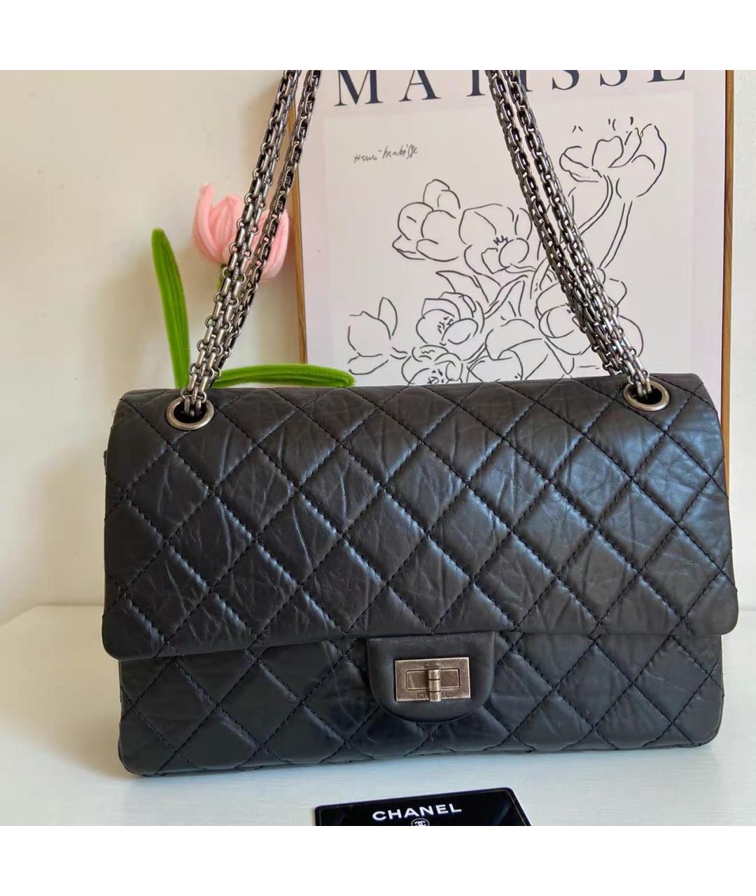 CHANEL Черная кожаная сумка через плечо, фото 2