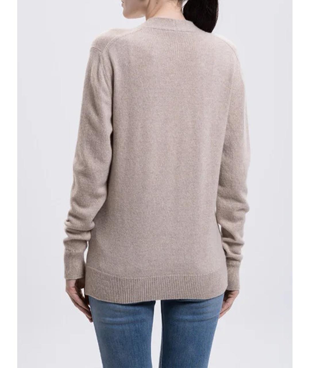 BALMAIN Бежевый шерстяной кардиган, фото 3