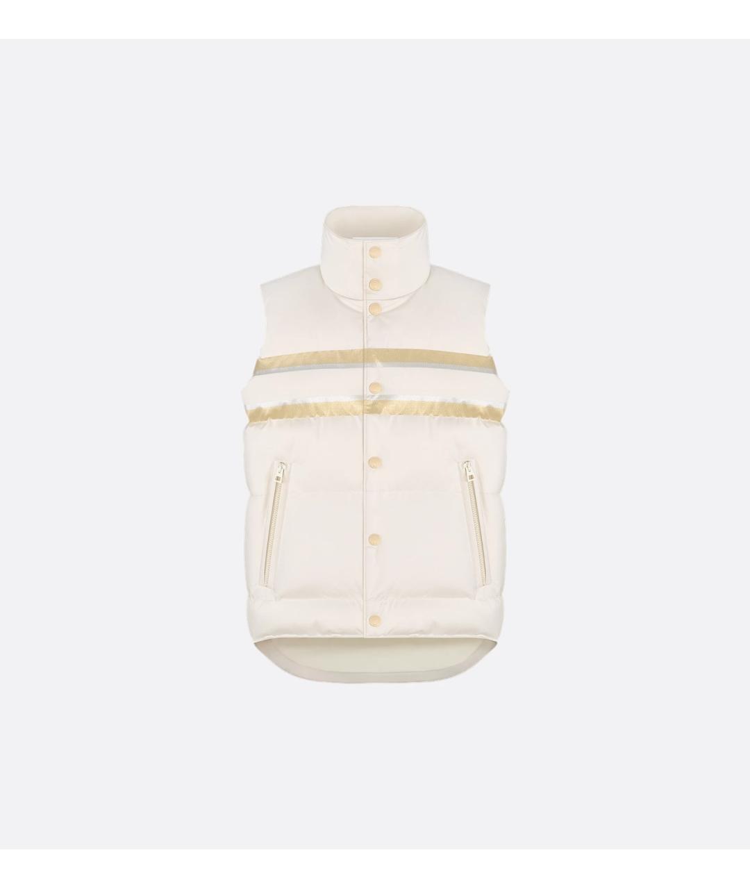 CHRISTIAN DIOR Бежевый полиэстеровый жилет, фото 3
