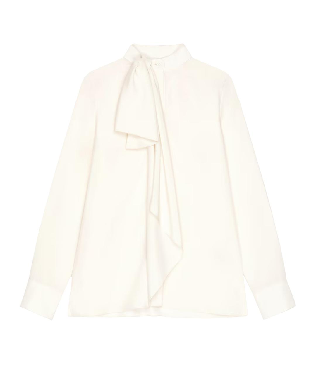 GIVENCHY Белая шелковая блузы, фото 1