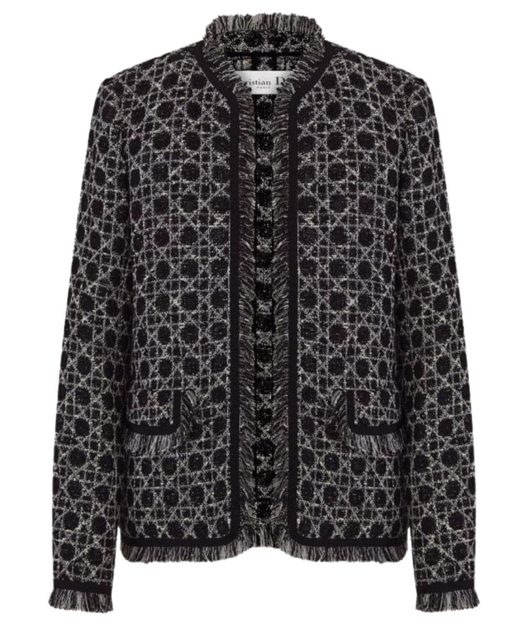 CHRISTIAN DIOR Черный хлопковый жакет/пиджак, фото 1