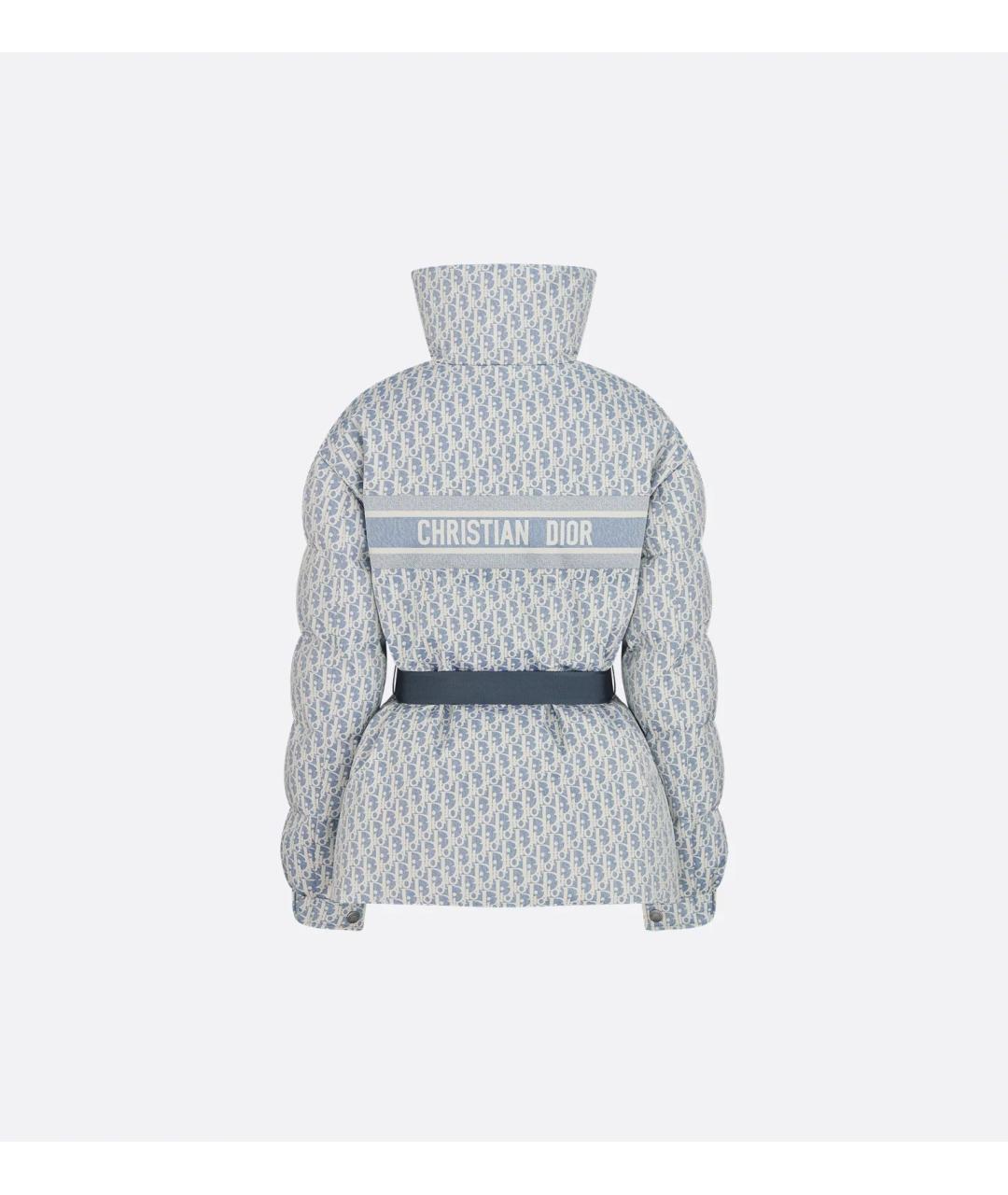 CHRISTIAN DIOR Голубой полиэстеровый пуховик, фото 2