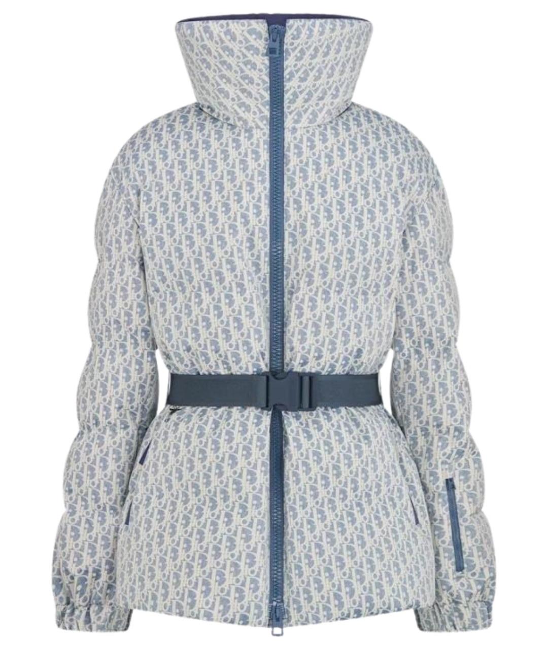 CHRISTIAN DIOR Голубой полиэстеровый пуховик, фото 1