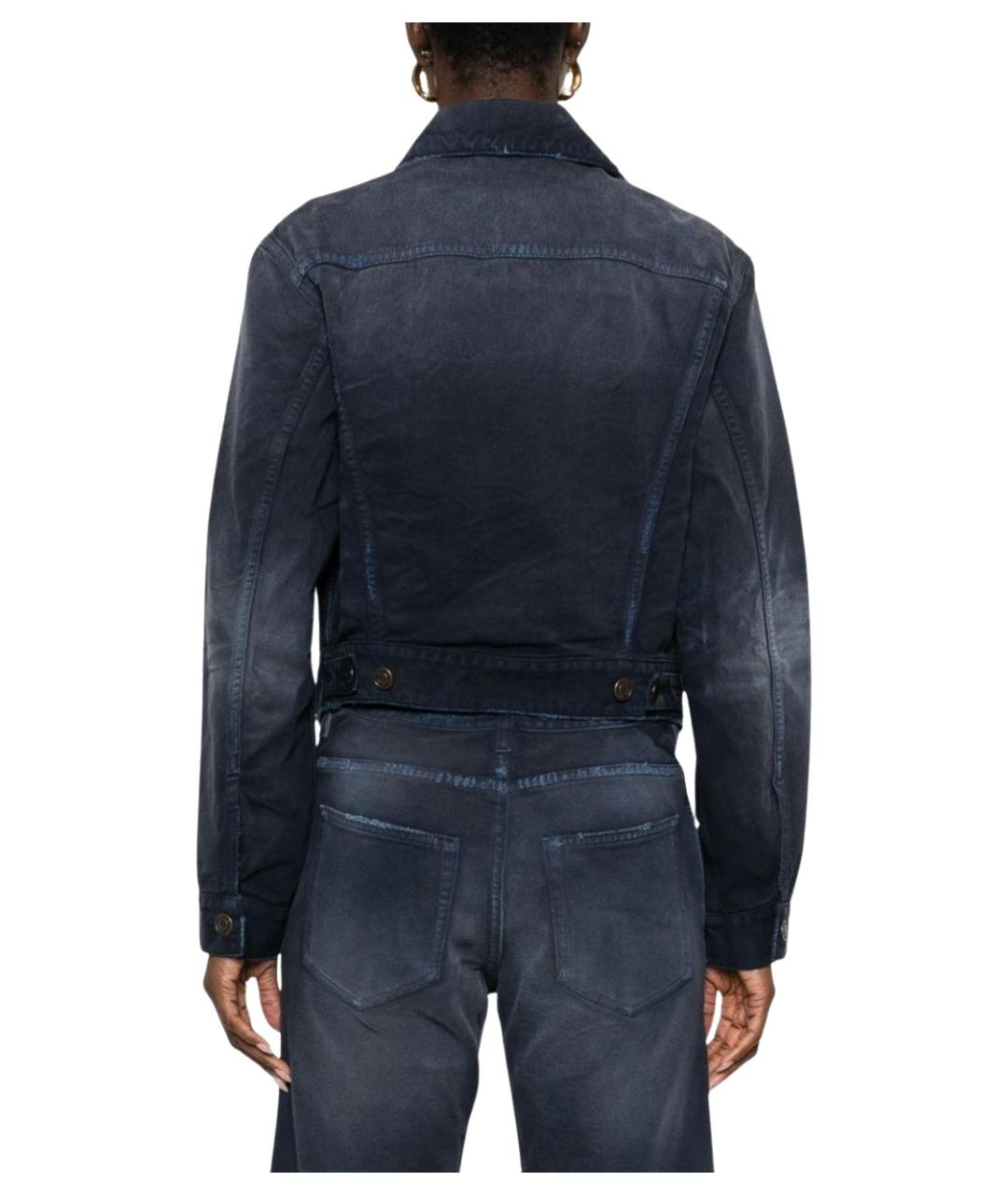 BALENCIAGA Синяя хлопковая куртка, фото 4