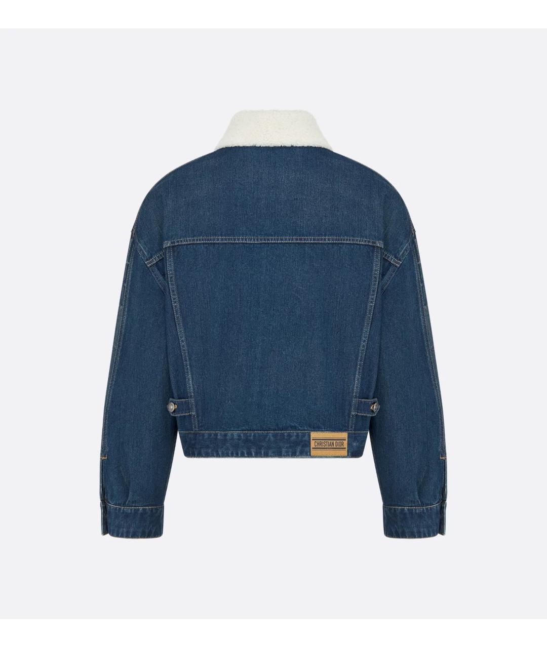 CHRISTIAN DIOR Синяя хлопковая куртка, фото 2