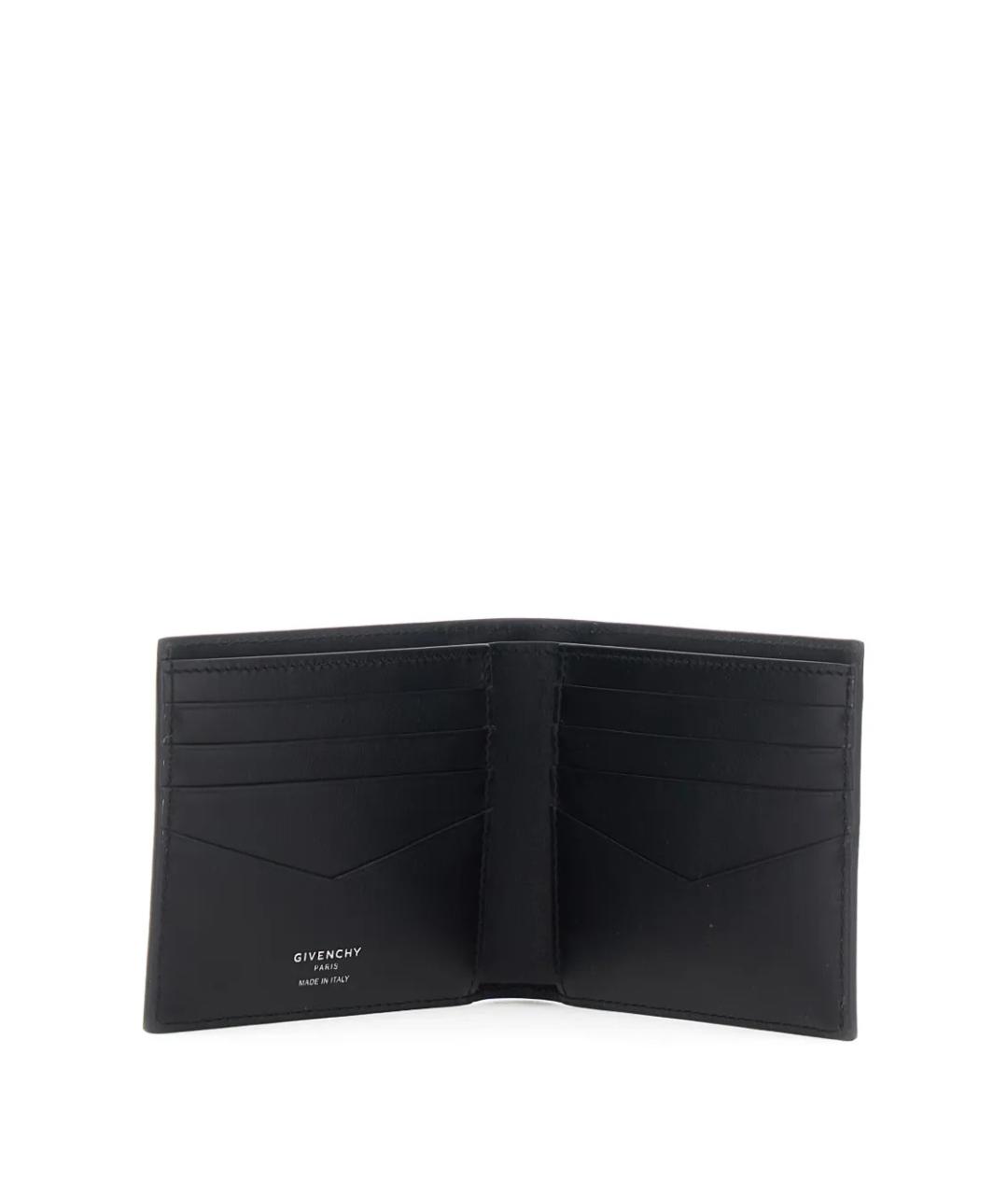 GIVENCHY Черный кожаный кошелек, фото 3