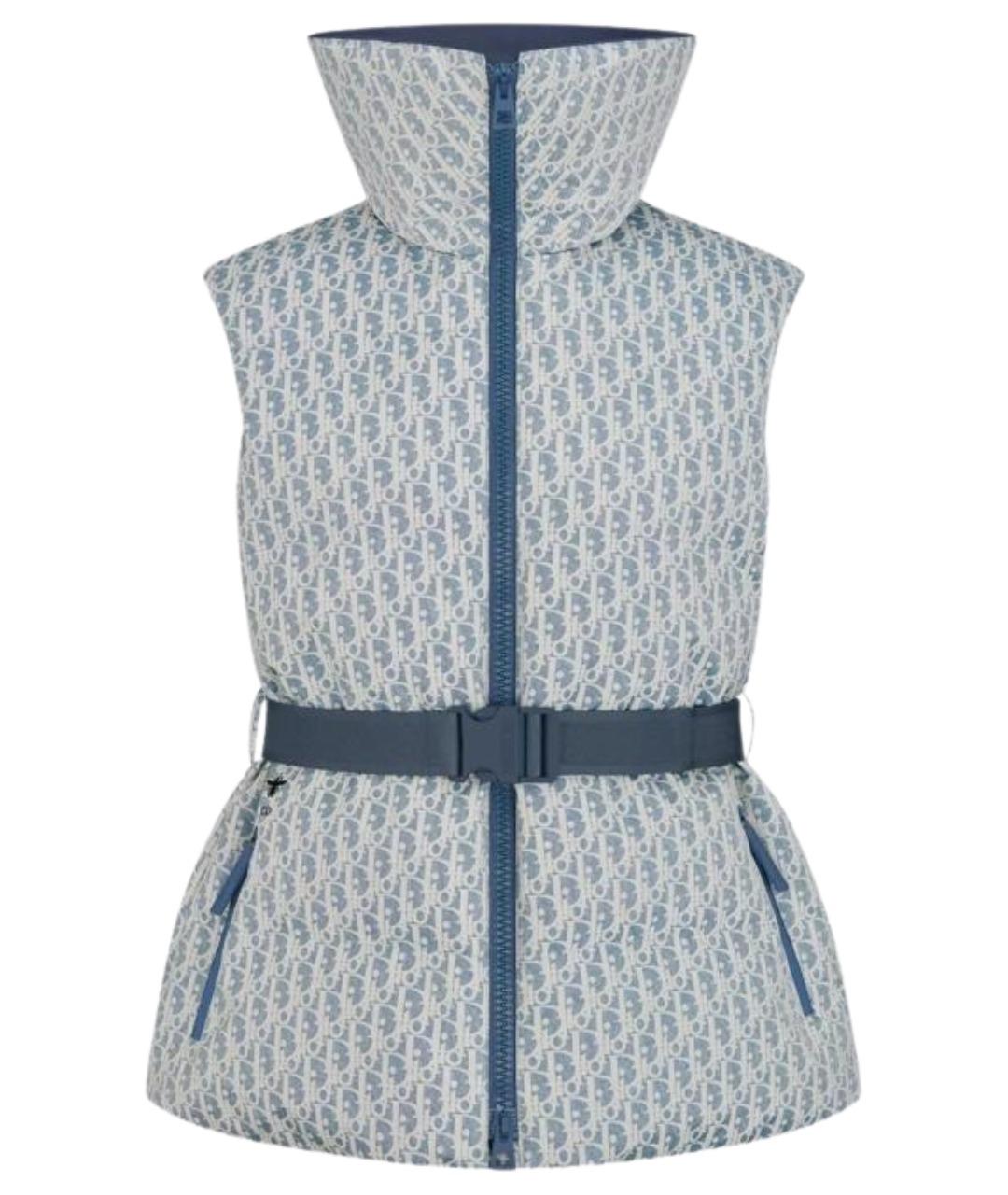 CHRISTIAN DIOR Голубой полиэстеровый жилет, фото 1