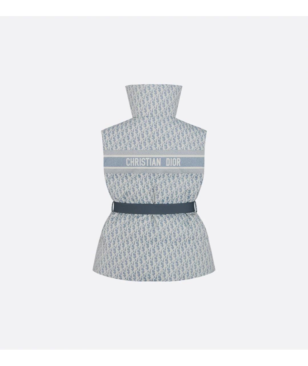 CHRISTIAN DIOR Голубой полиэстеровый жилет, фото 2