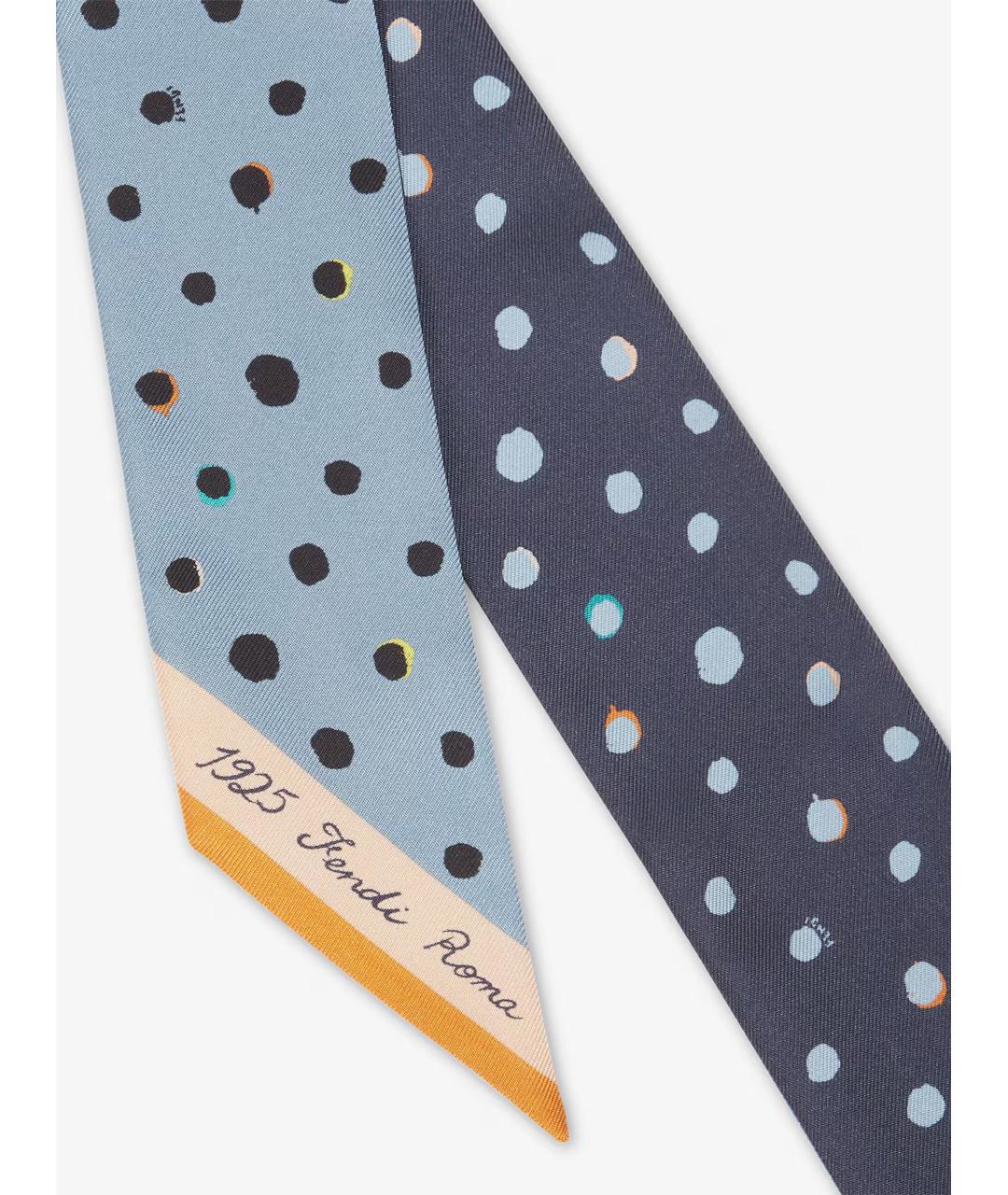 FENDI Мульти шелковый шарф, фото 2