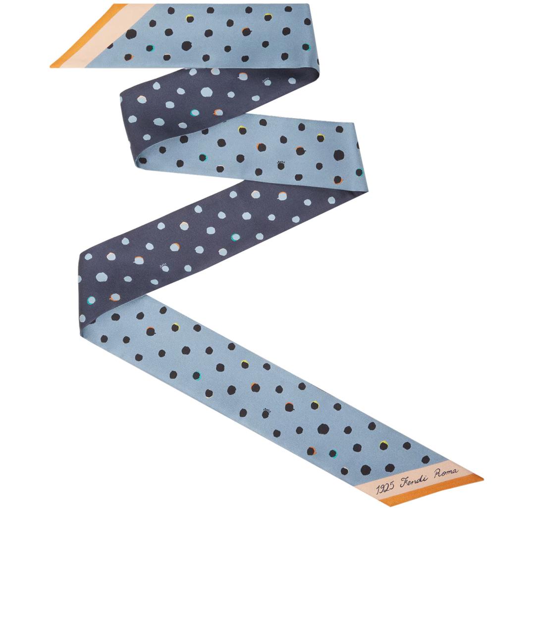 FENDI Мульти шелковый шарф, фото 1