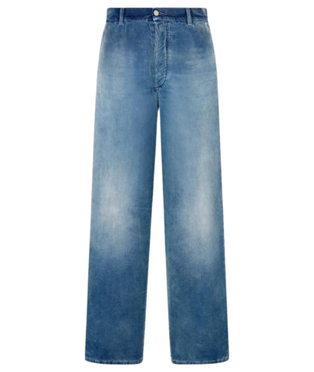 CHRISTIAN DIOR Синие хлопковые прямые джинсы, фото 1