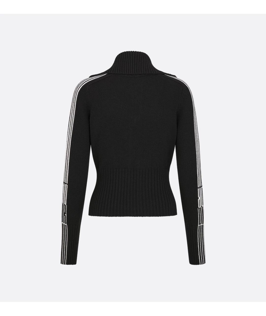 CHRISTIAN DIOR Черный шерстяной кардиган, фото 2