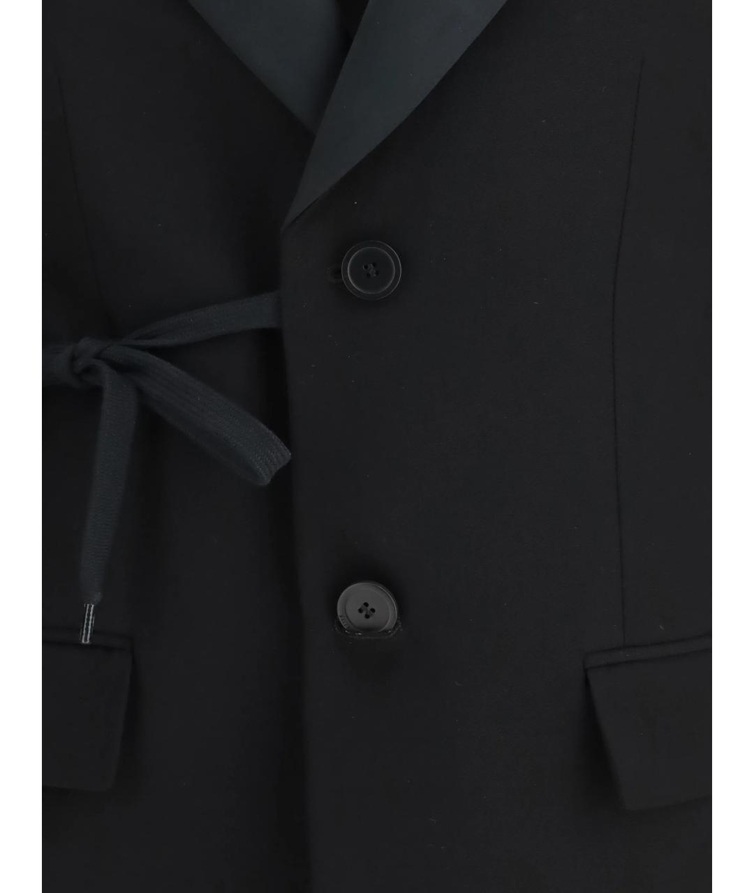 BALENCIAGA Черный шерстяной жакет/пиджак, фото 3