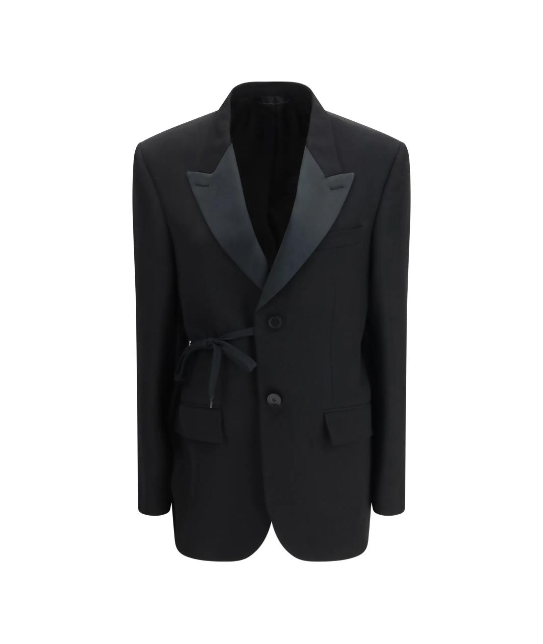 BALENCIAGA Черный шерстяной жакет/пиджак, фото 1