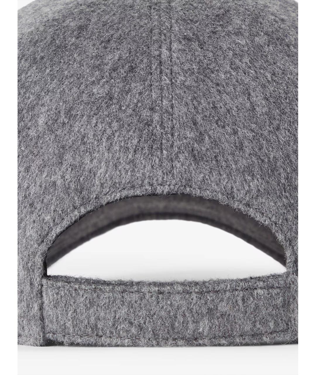 FENDI Серая кашемировая кепка, фото 2