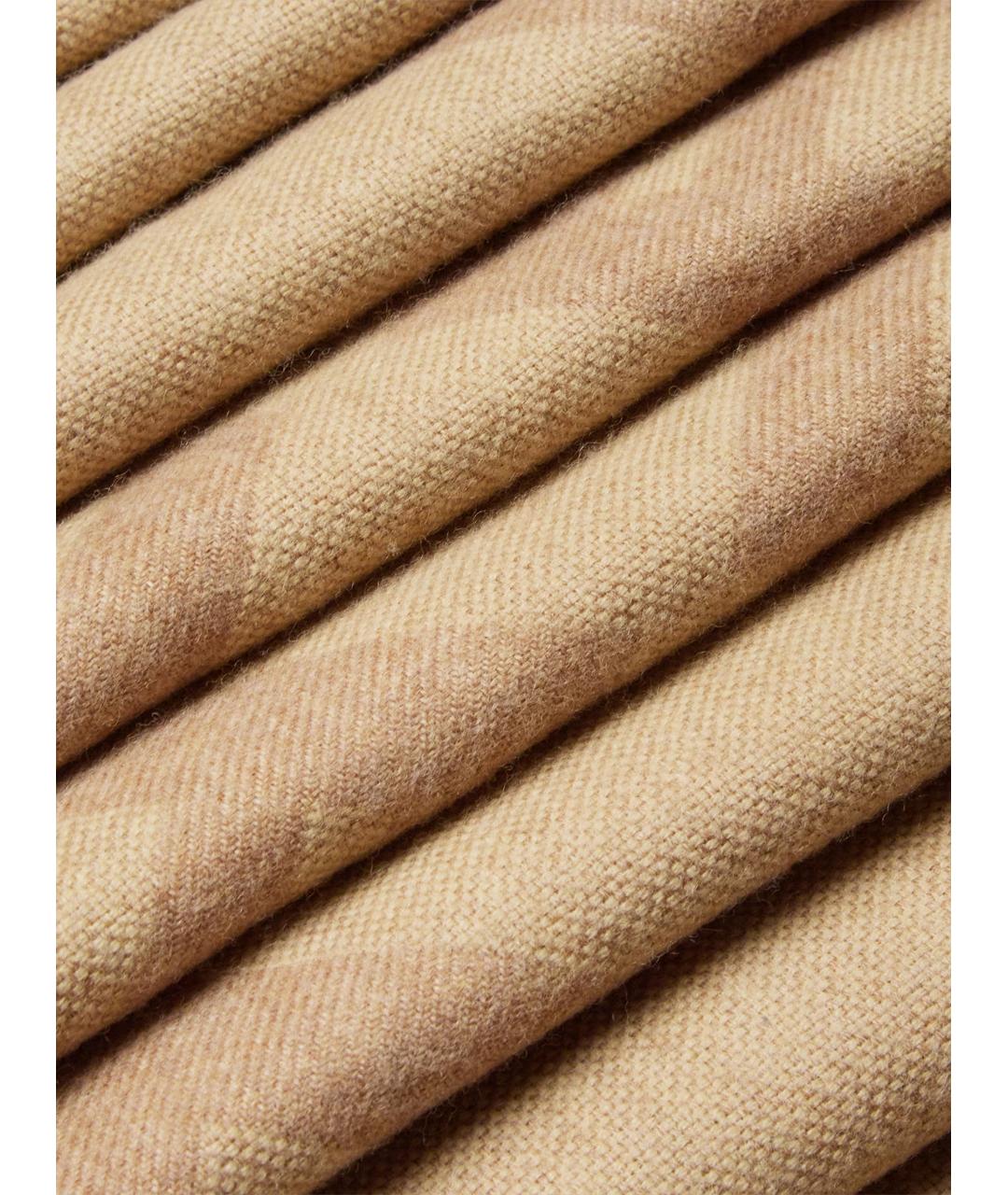 FENDI Бежевый шерстяной шарф, фото 2