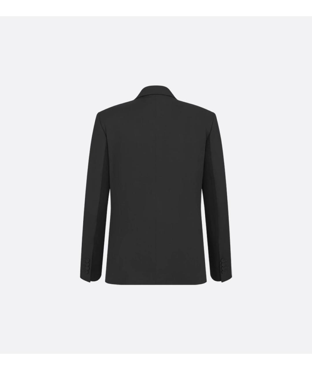 CHRISTIAN DIOR Черный шерстяной пиджак, фото 2