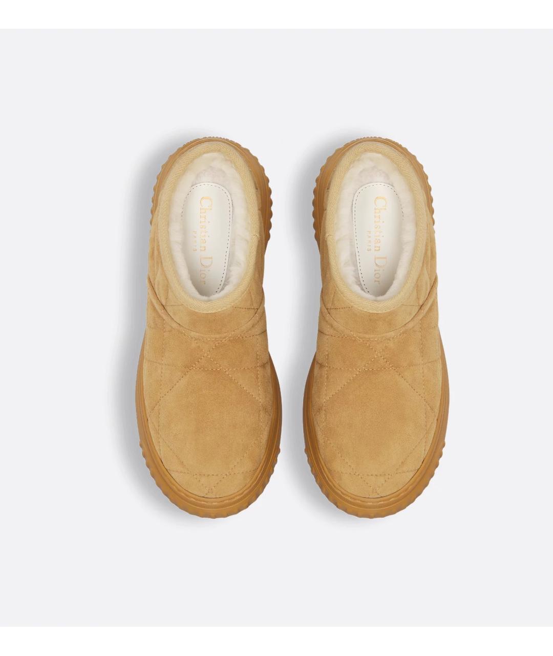 CHRISTIAN DIOR Коричневые замшевые ботинки, фото 3