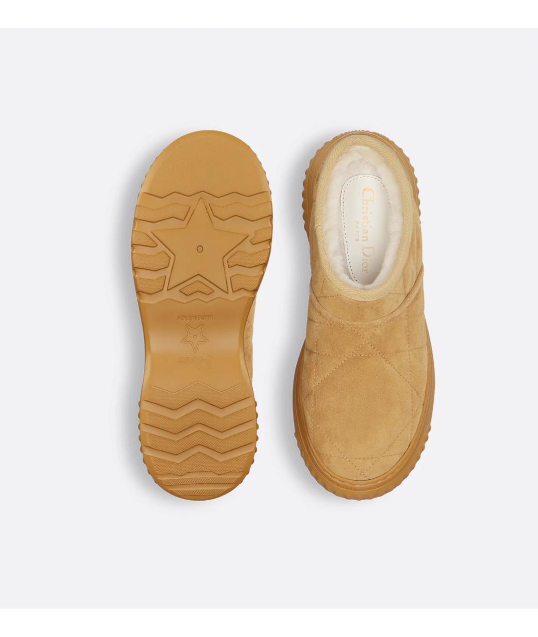 CHRISTIAN DIOR Коричневые замшевые ботинки, фото 4