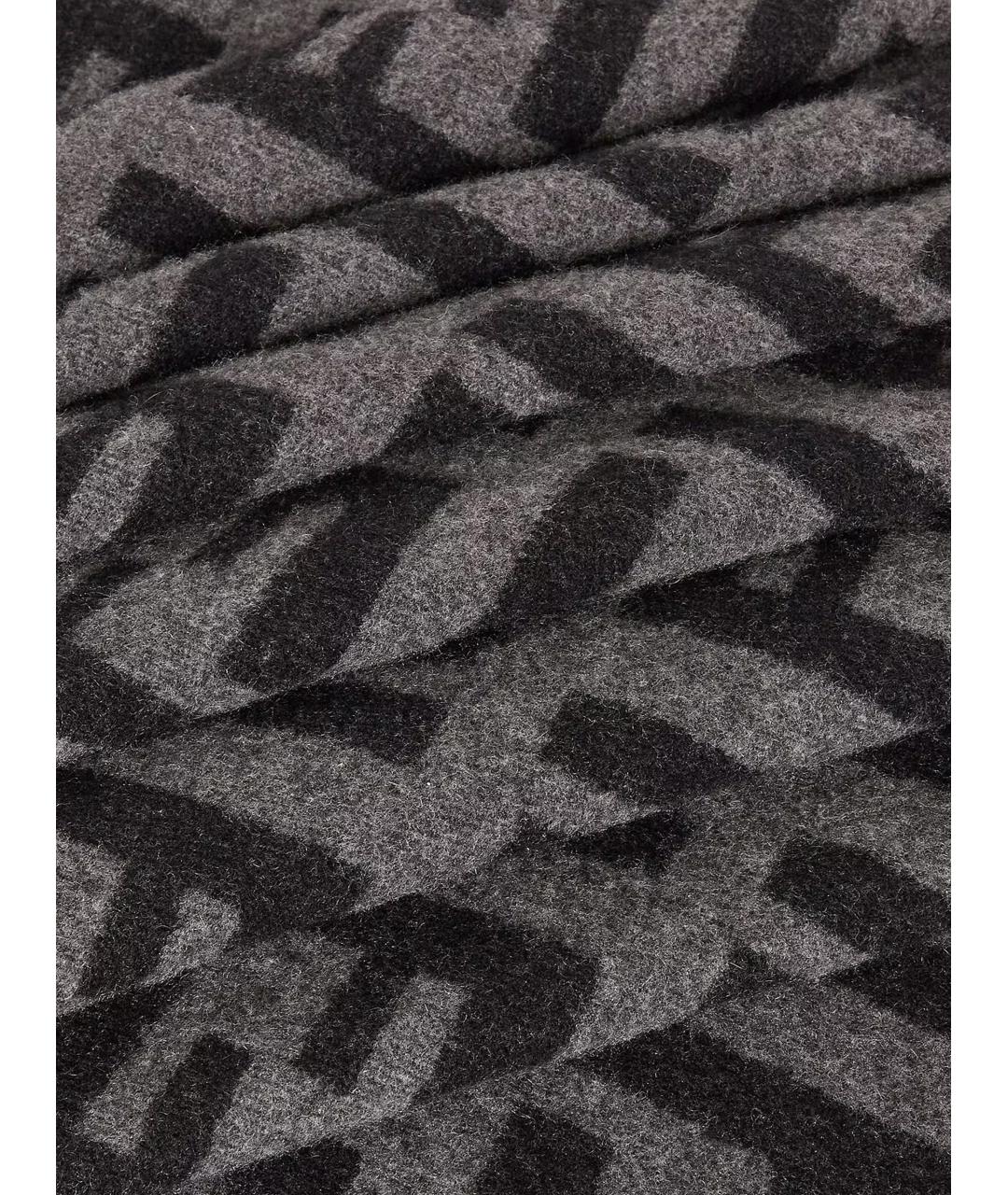 FENDI Черный кашемировый шарф, фото 2