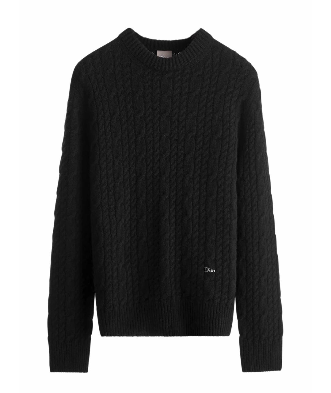 CHRISTIAN DIOR Черный кашемировый джемпер / свитер, фото 1