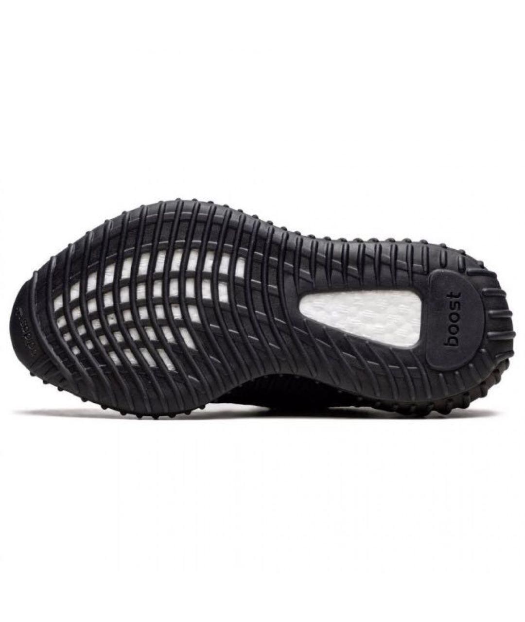 ADIDAS YEEZY Черные текстильные низкие кроссовки / кеды, фото 4