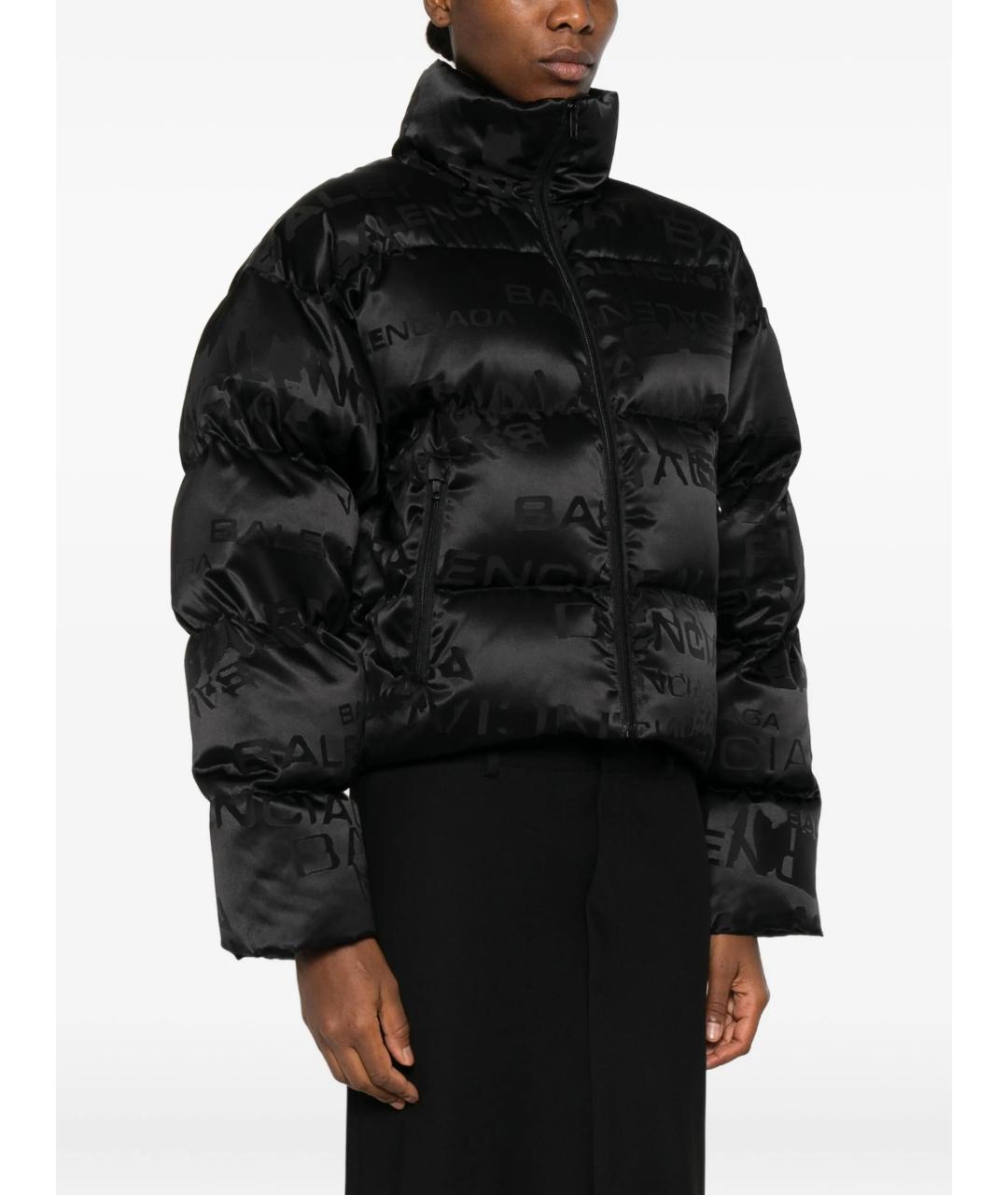 BALENCIAGA Черная полиамидовая куртка, фото 3