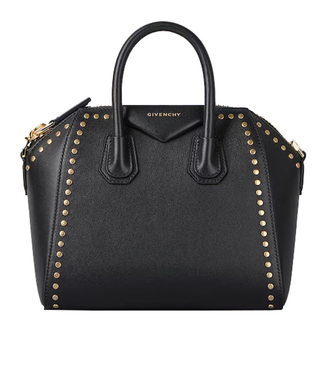 GIVENCHY Черная кожаная сумка тоут, фото 1