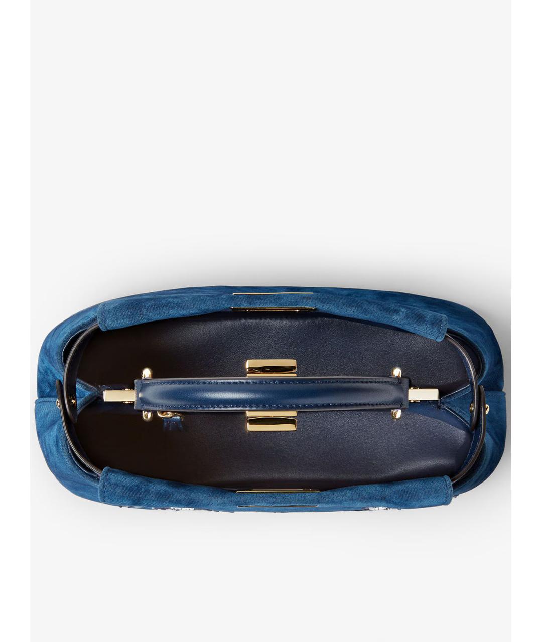 FENDI Синяя сумка тоут, фото 4