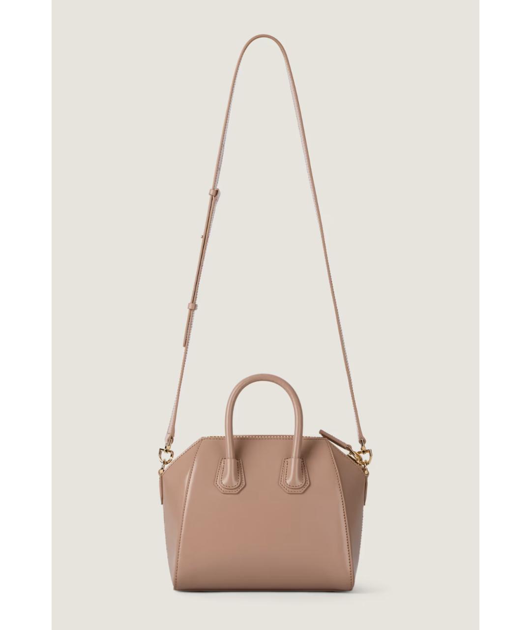 GIVENCHY Розовая кожаная сумка тоут, фото 5